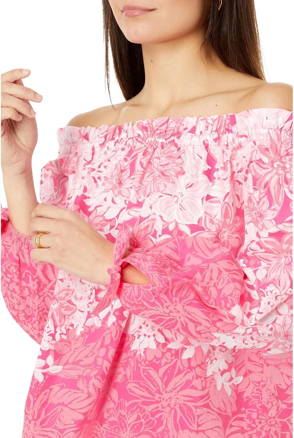 Lilly Pulitzer Women's Jamielynn Long Sleeve Off The Shoulder Top
