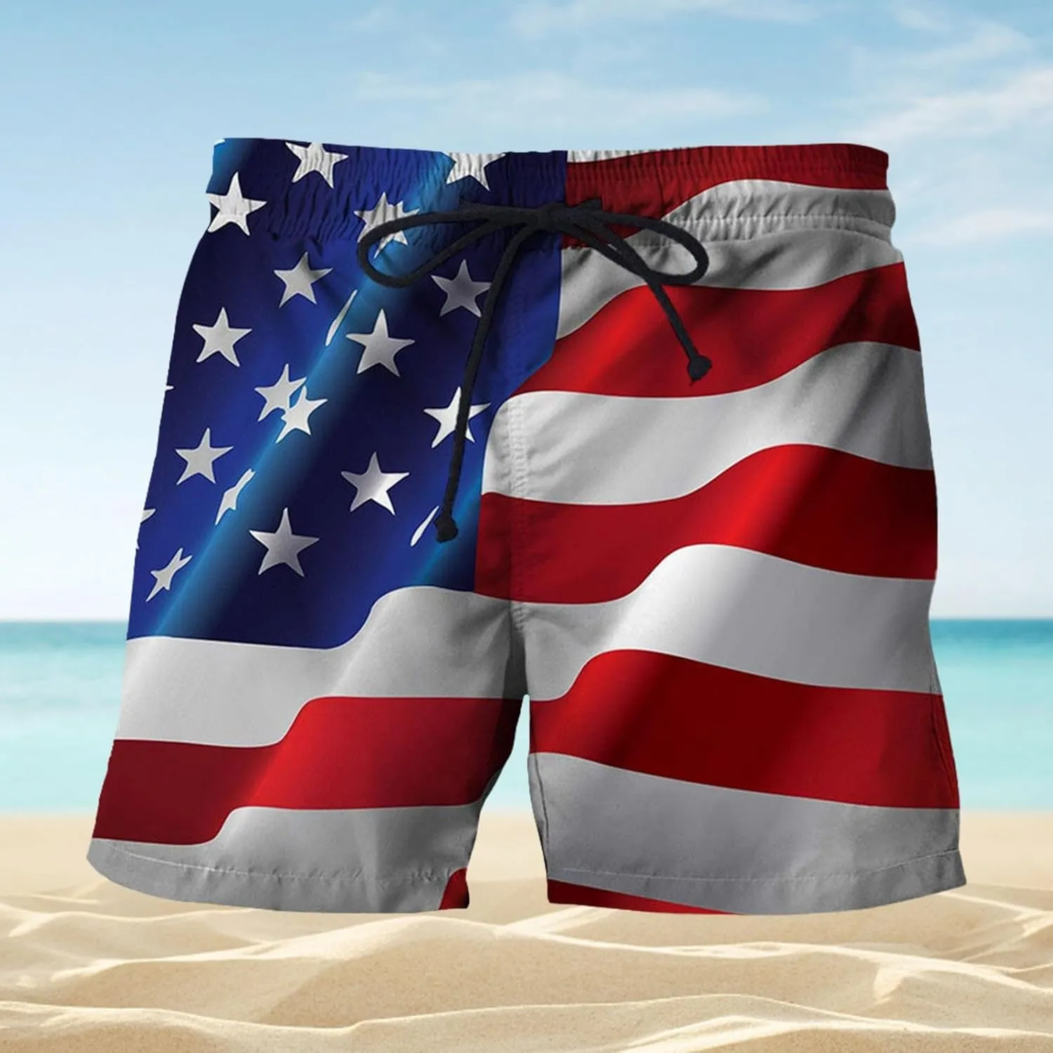 Linen Summer Shorts Men Work Shorts Men's Beach Pants Loose Seven Pants Green Shorts Men Swim Men 6 Inch Mens