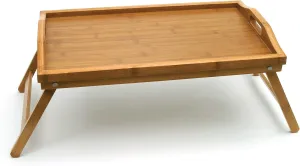 Lipper International 8863 Bamboo Wood Bed Tray with Folding Legs, 19.75" x 12" x 9.5"