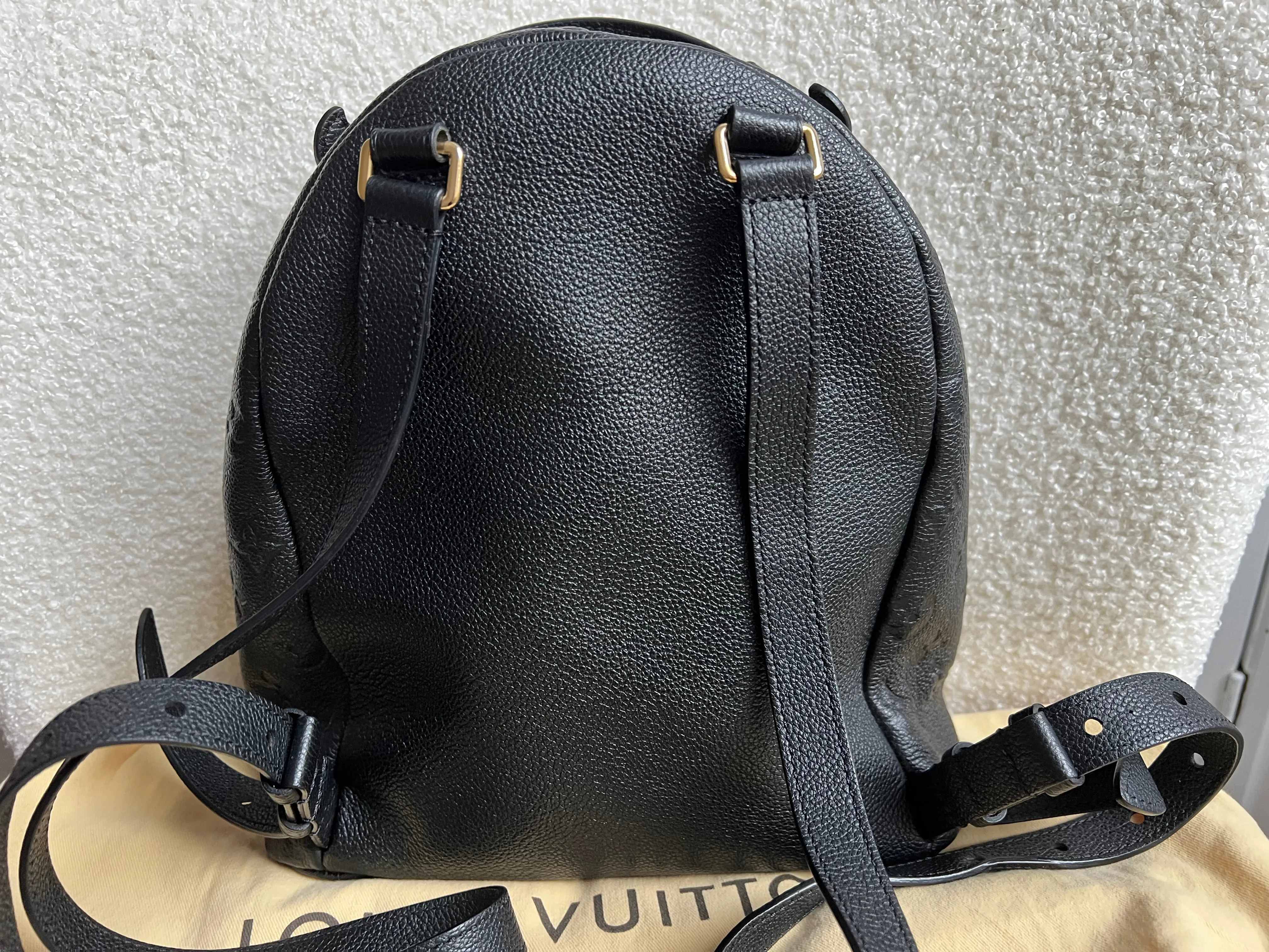 Louis Vuitton Sarbonne Backpack Black Empreinte