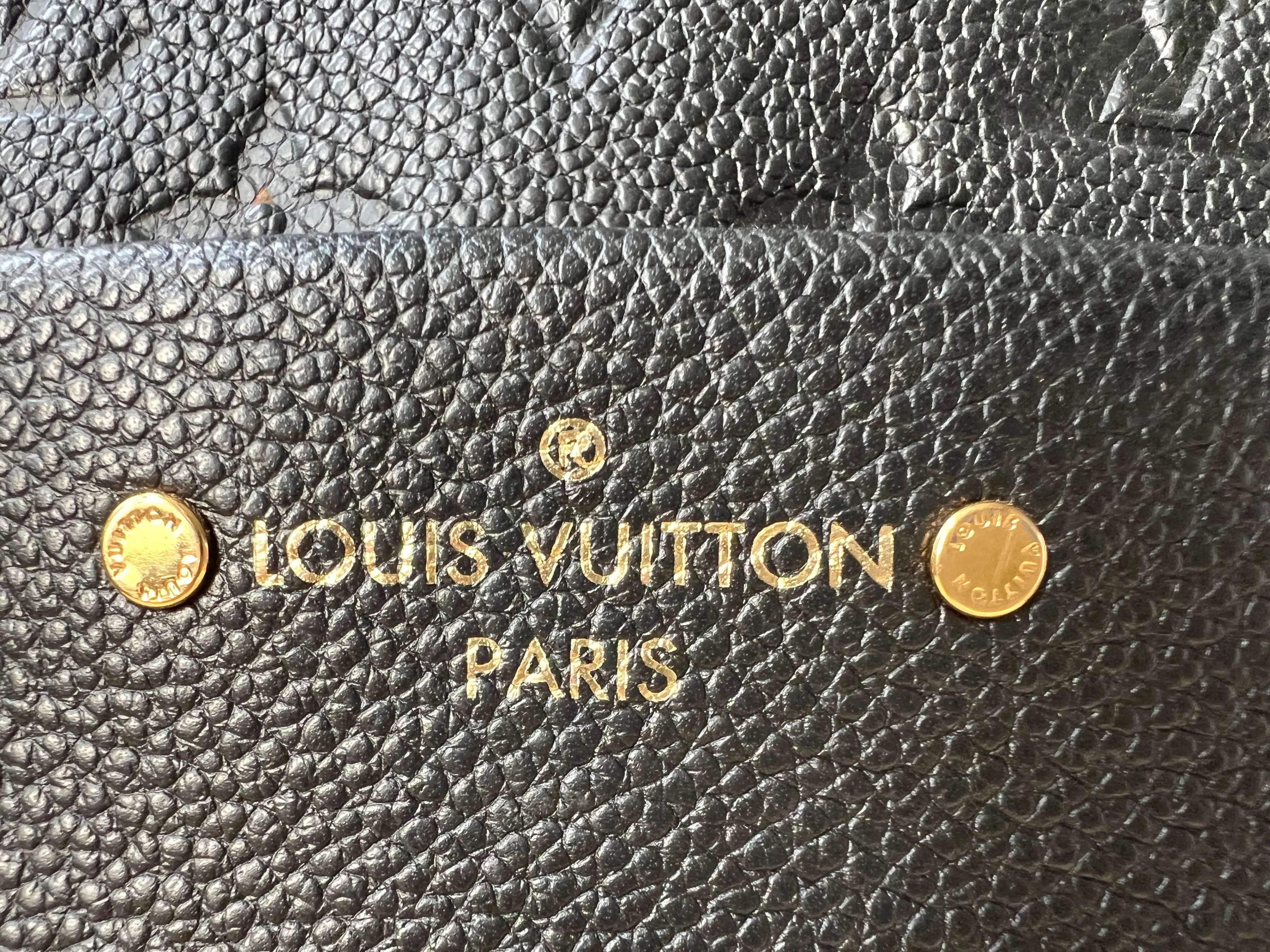 Louis Vuitton Sarbonne Backpack Black Empreinte