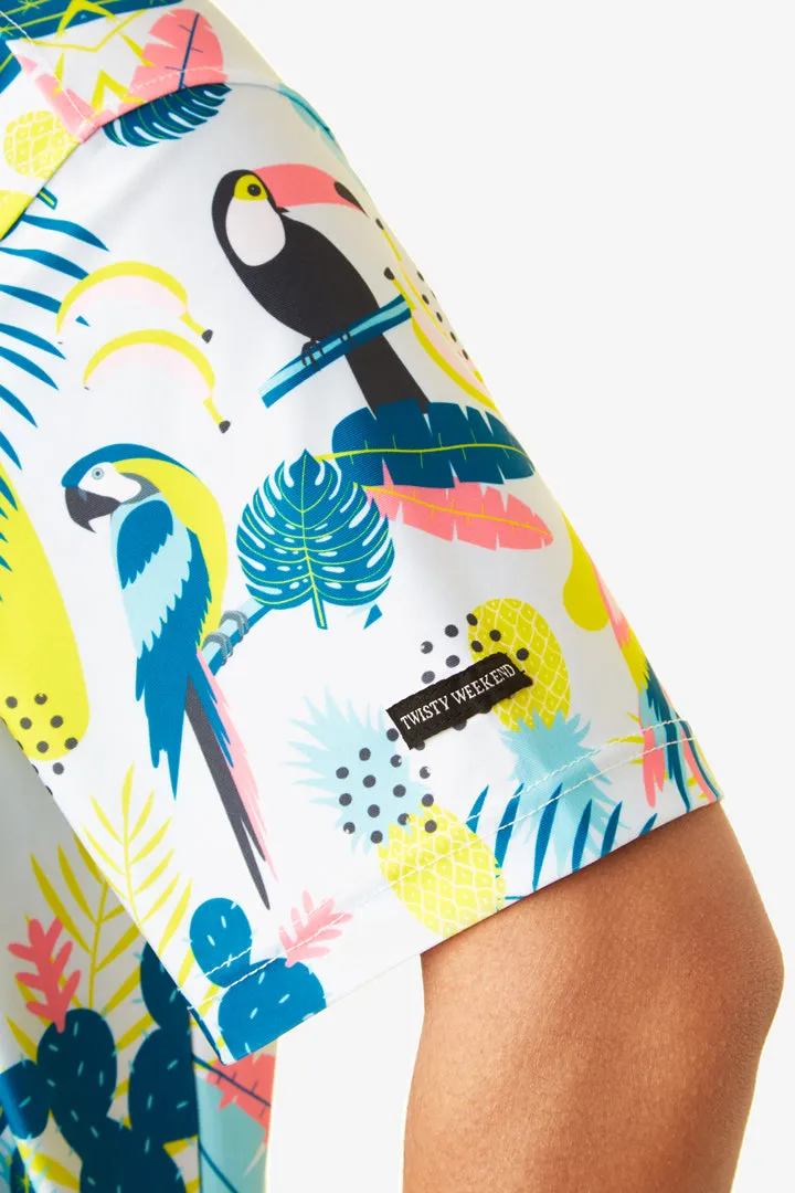 Lush Neon Tropics Polo