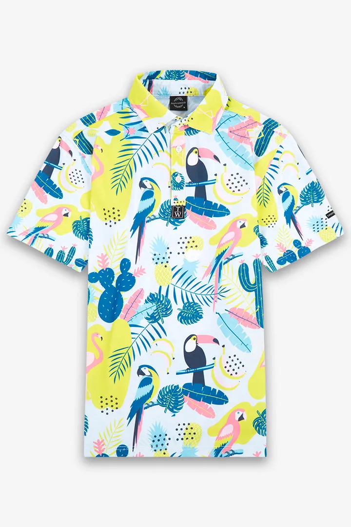 Lush Neon Tropics Polo
