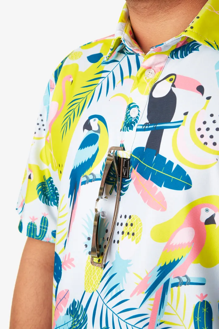 Lush Neon Tropics Polo