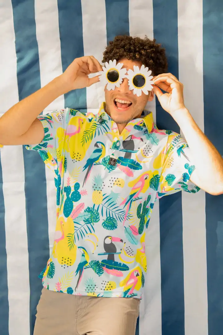 Lush Neon Tropics Polo