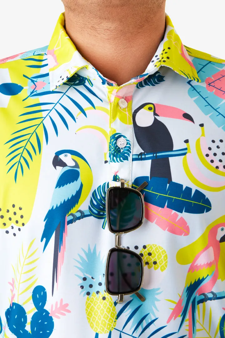Lush Neon Tropics Polo