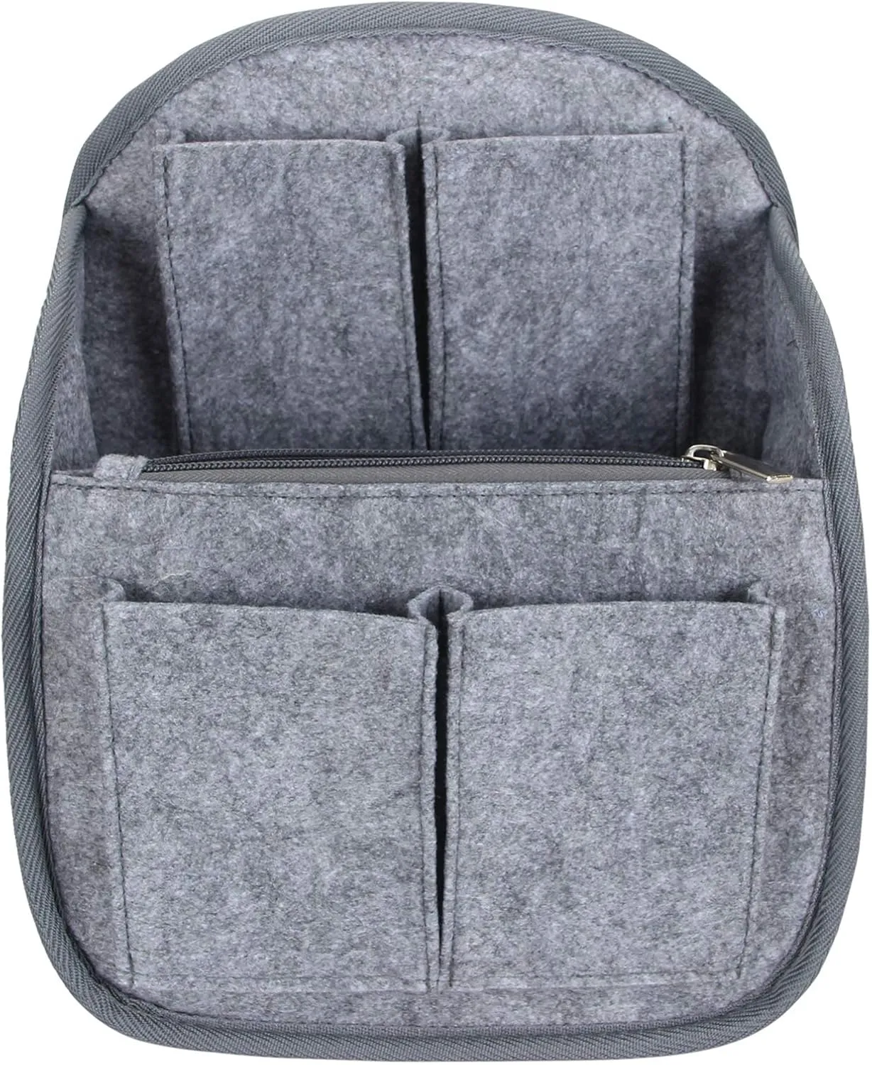 LUXJA Backpack Organizer, Felt Organizer Insert for Backpack, Gray