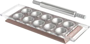 MARCATO Ravioli Tablet. Ravioli Powder Pink Ravioli Mould. Anodized Aluminium. 20 x 10 x 2 cm. Easy preparation. Elegant design