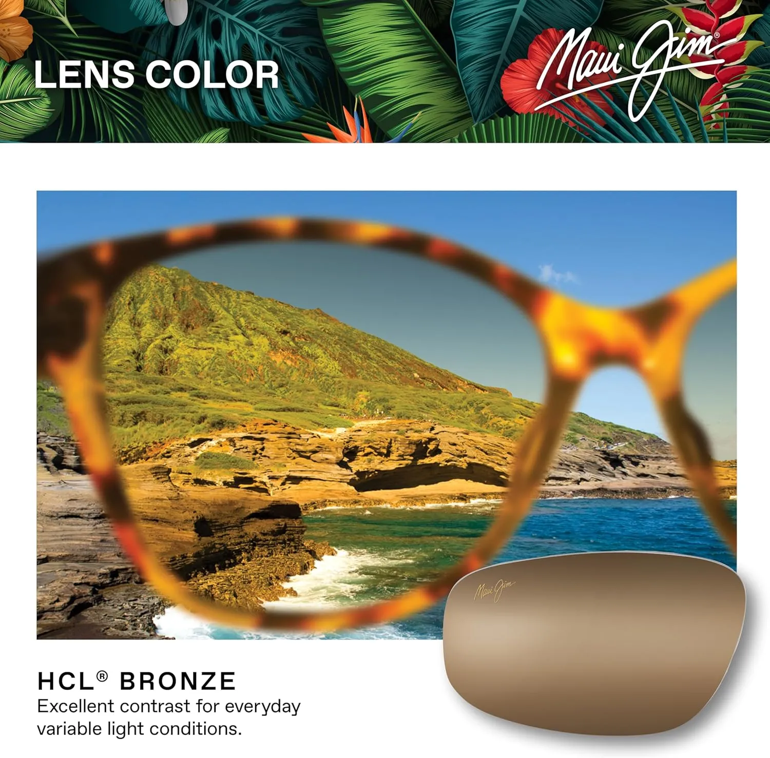 Maui Jim Men's Honokalani Polarized Rectangular Sunglasses