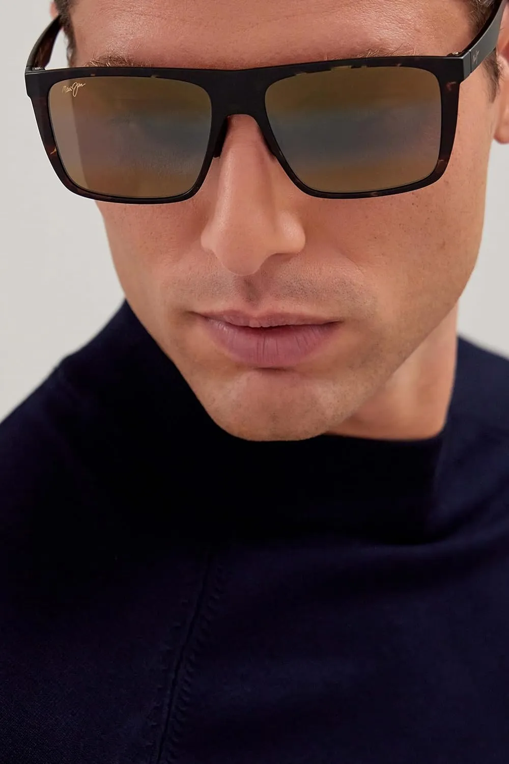 Maui Jim Men's Honokalani Polarized Rectangular Sunglasses
