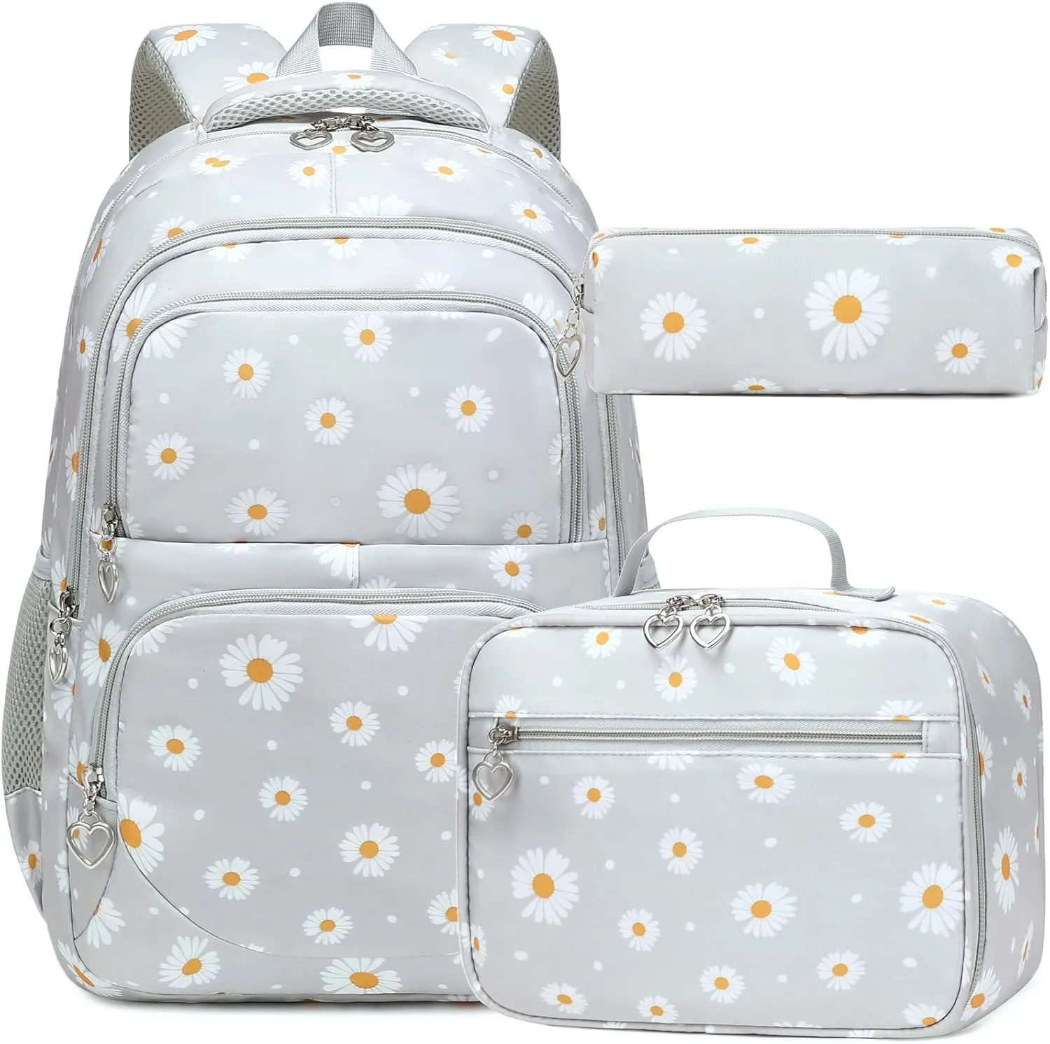 Meisohua Girls Backpack with Lunch Box 3 in 1 Set Kids Backpack for Girls Preschool Kindergarten Elementary School Backpack