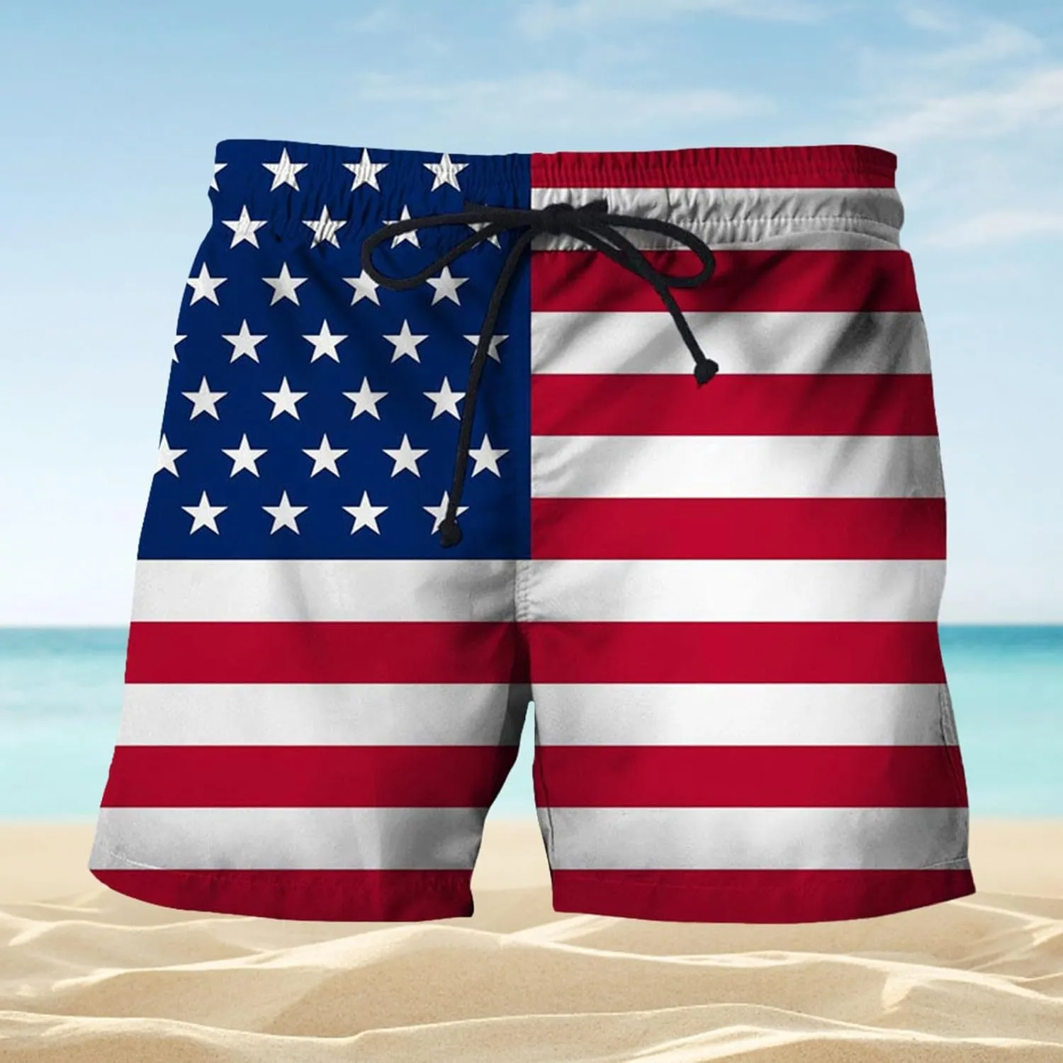 Men 2 Piece Outfits Thin Loose Shorts Large Shorts Casual Beach Pantsmen'S Solid Color Capris Summer Thin Beach