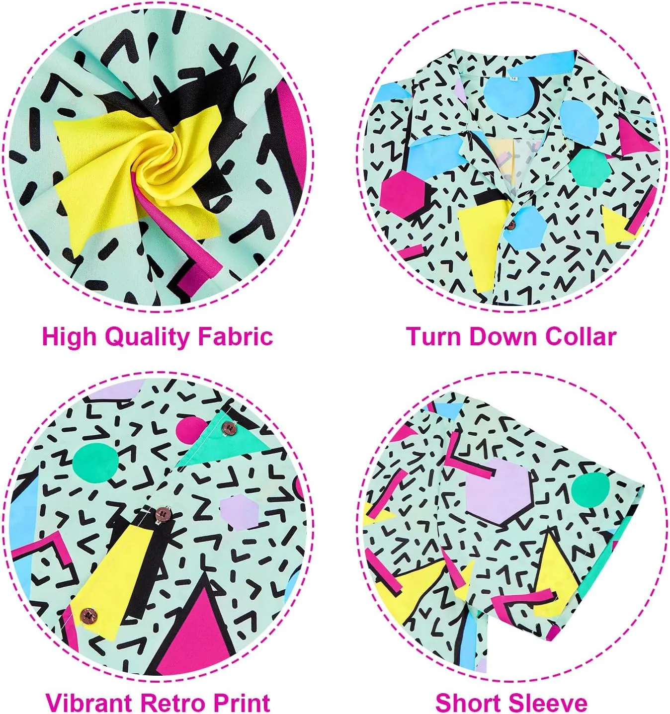 Mens Hawaiian Shirt Floral Print Aloha Shirt Comfortable Novelty Button Down Shirts Casual Short Sleeve Beachwear for Men
