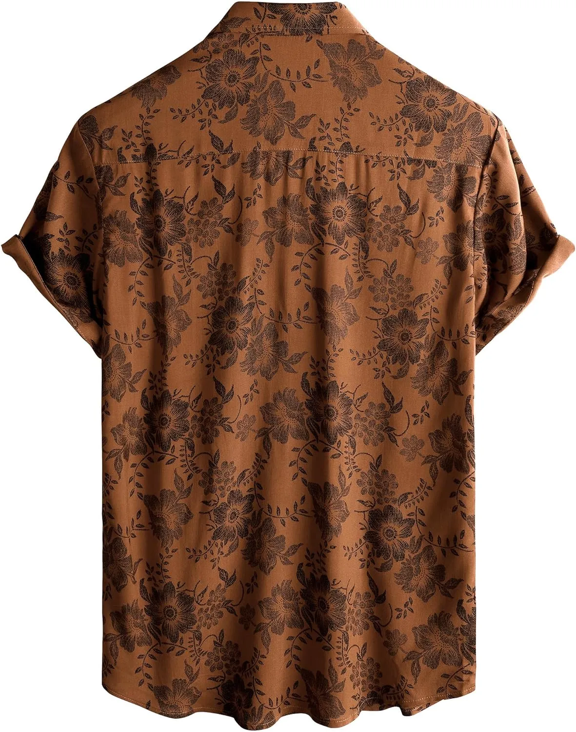 Mens Hawaiian Shirt Short Sleeve Button Down Tropical Shirts Casual Floral Summer Beach Shirt