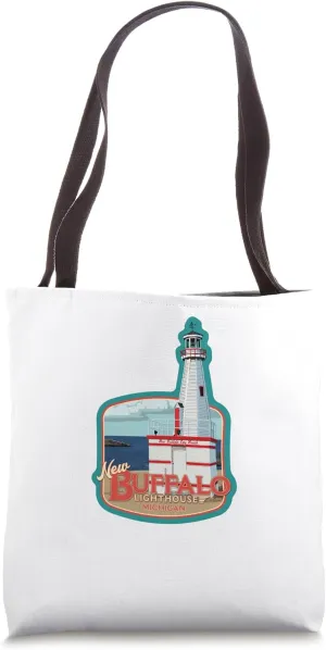 Midwest Maritime Heritage New Buffalo Lighthouse Tote Bag