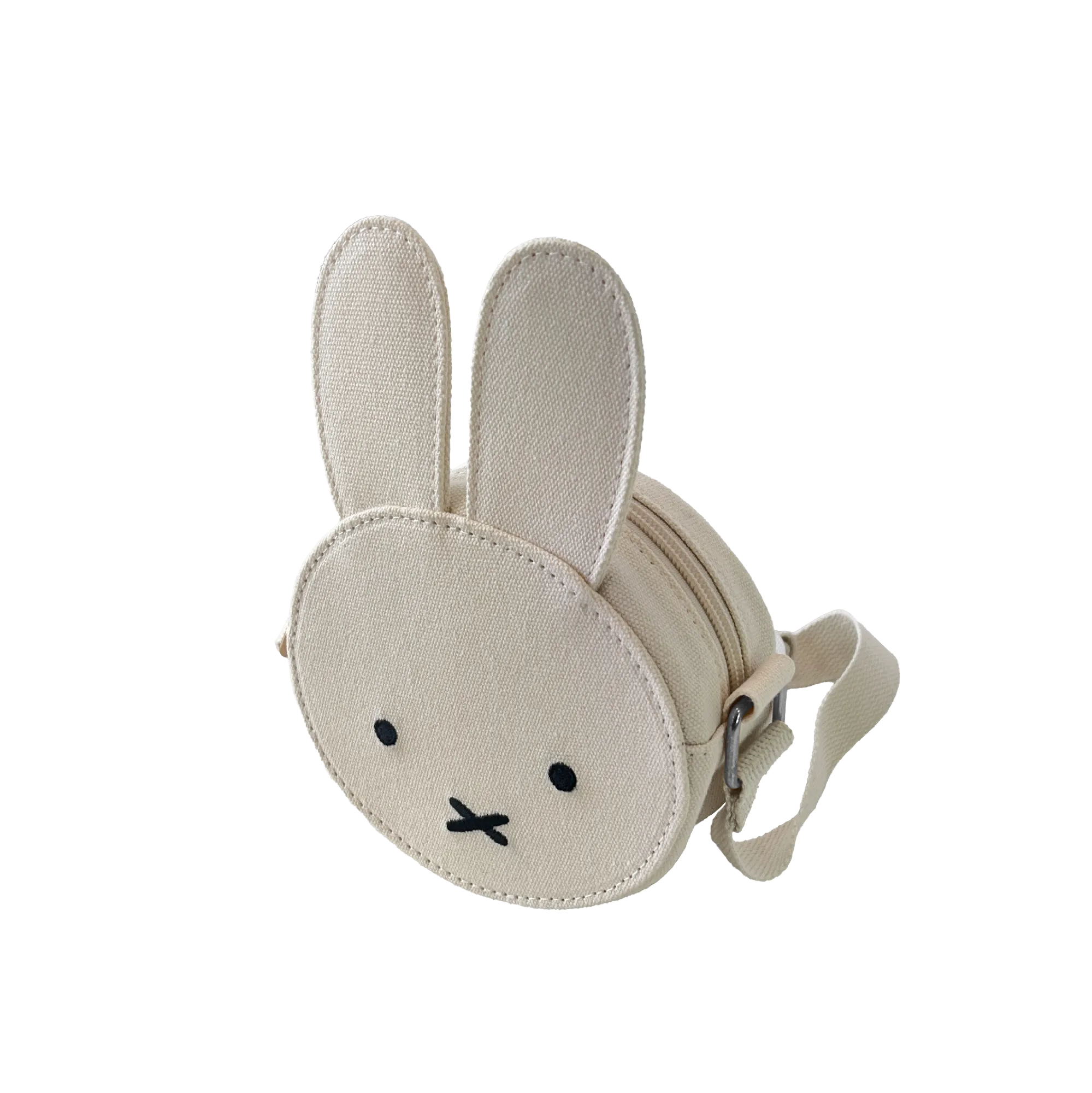 MIFFY - MIFFY CANVAS EARS CROSS BODY BAG: OFFWHITE