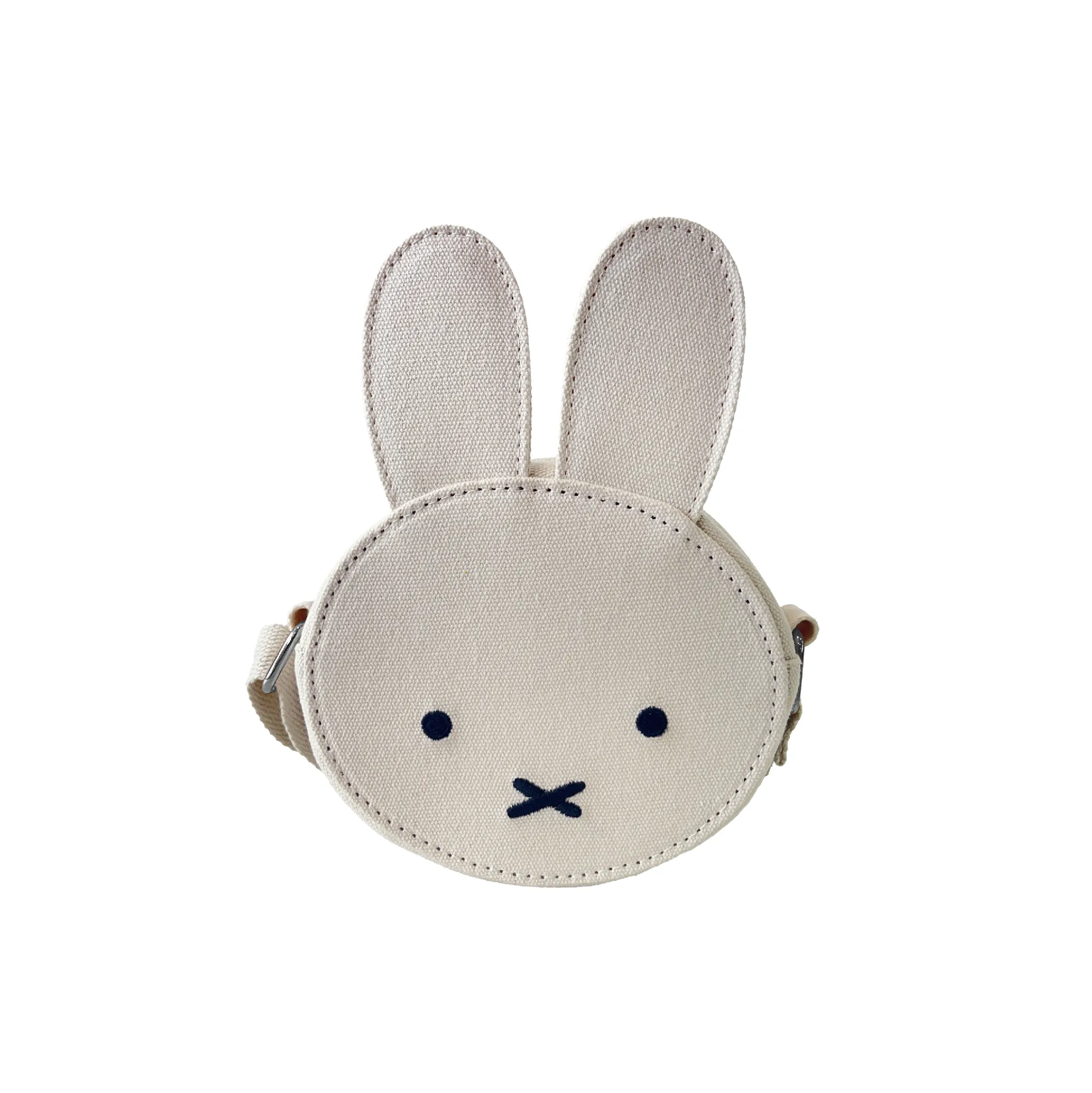 MIFFY - MIFFY CANVAS EARS CROSS BODY BAG: OFFWHITE