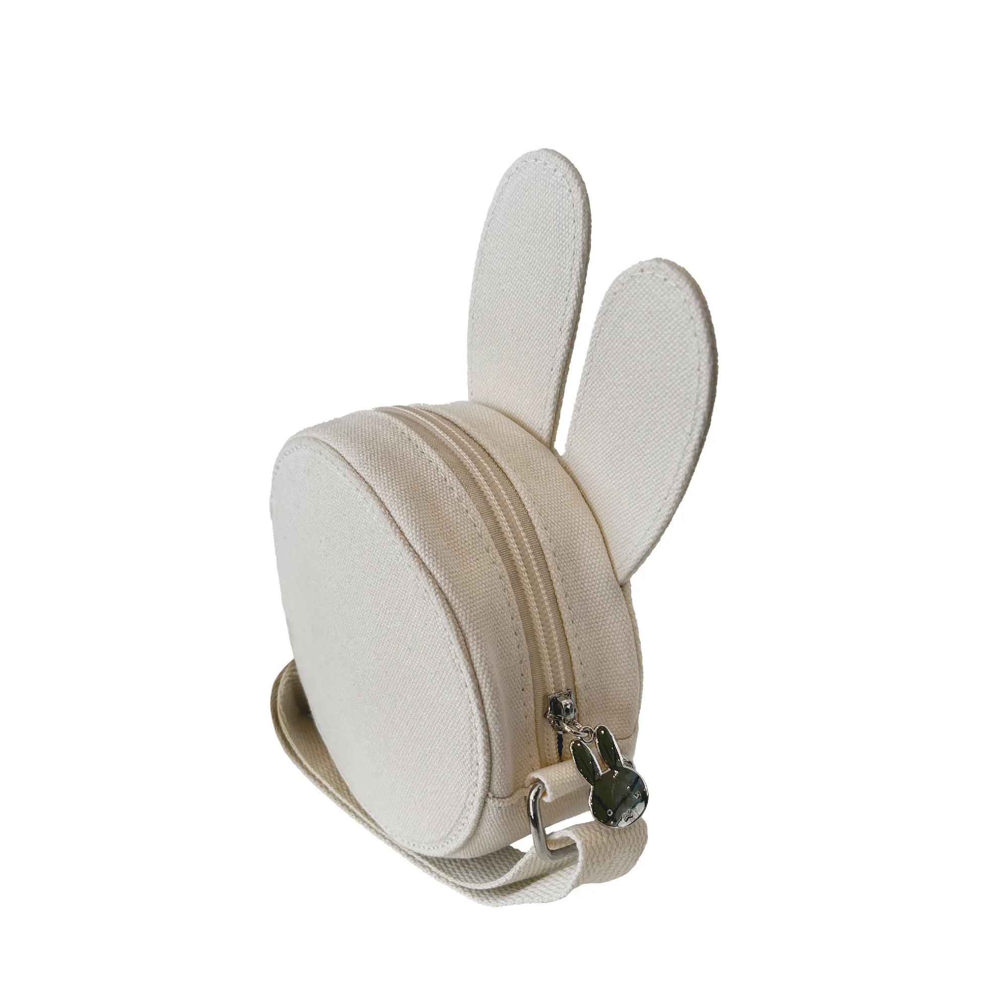 MIFFY - MIFFY CANVAS EARS CROSS BODY BAG: OFFWHITE
