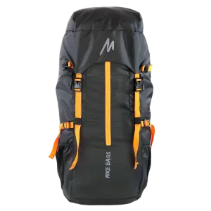 Mike Adventure 60L Trekking Backpack - Black and Orange