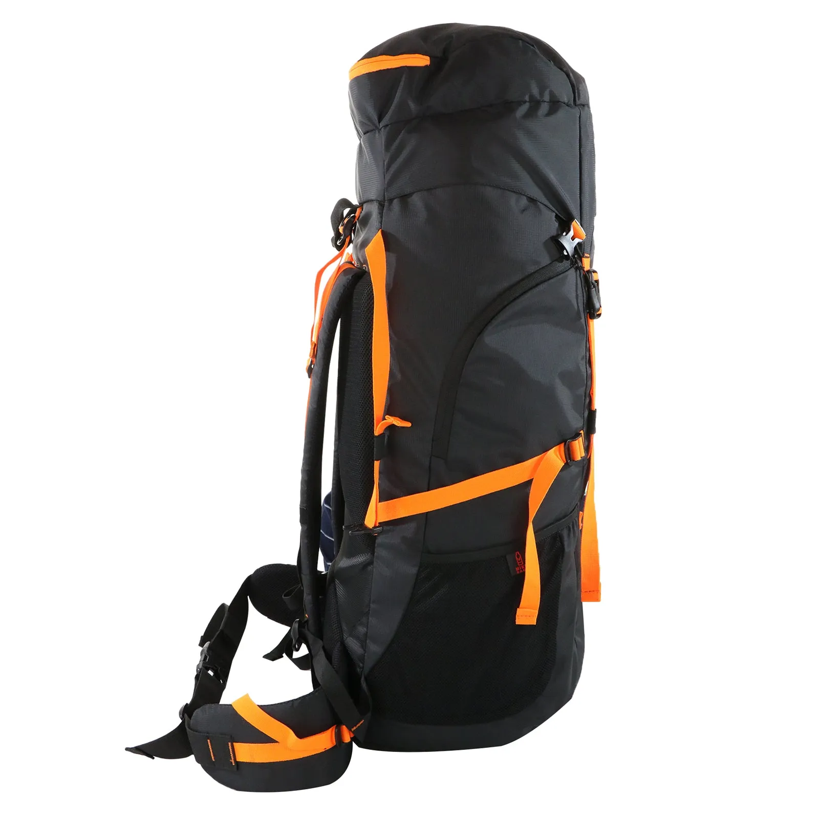 Mike Adventure 60L Trekking Backpack - Black and Orange