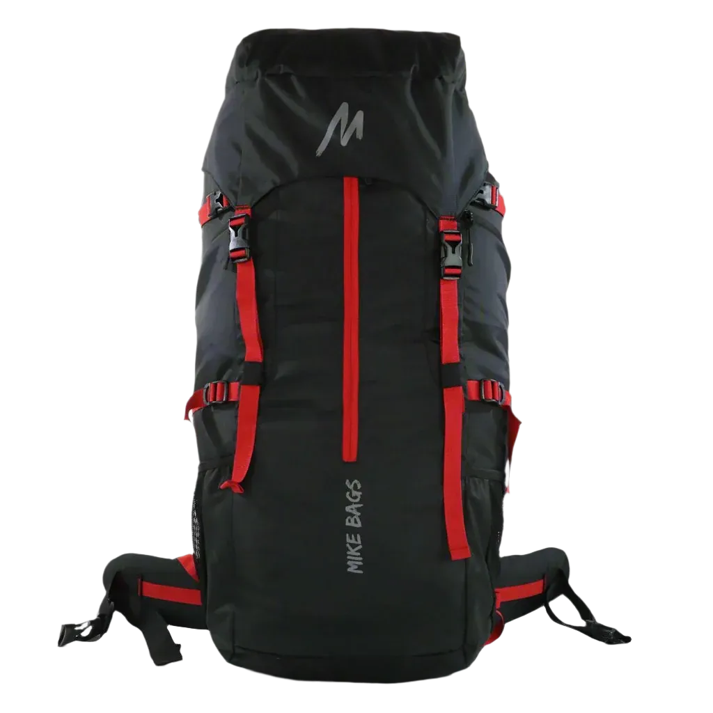 Mike Adventure 60L Trekking Backpack - Black and Red