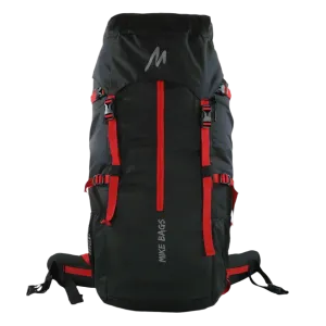 Mike Adventure 60L Trekking Backpack - Black and Red