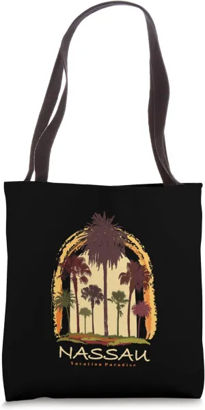 Nassau Paradise Travel, Tourist Vacation Tote Bag