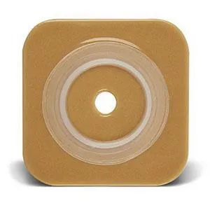 Natura® Stomahesive® Skin Barrier, 5" x 5" (12.5cm x 12.5cm) , Cut-to-Fit Stoma Opening 1/2" - 2-1/4" (13mm - 57mm), Flange 2-3/4" (70mm) - Box of 10