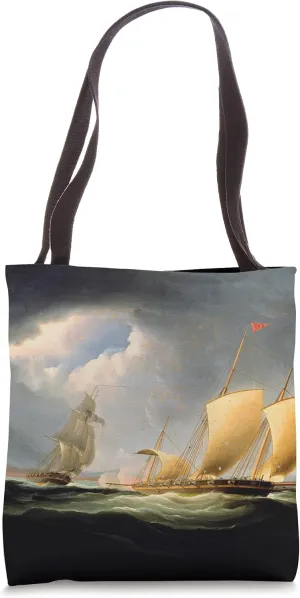 Naval Sea Battle Capture of the Tripoli by the Enterprise Tote Bag