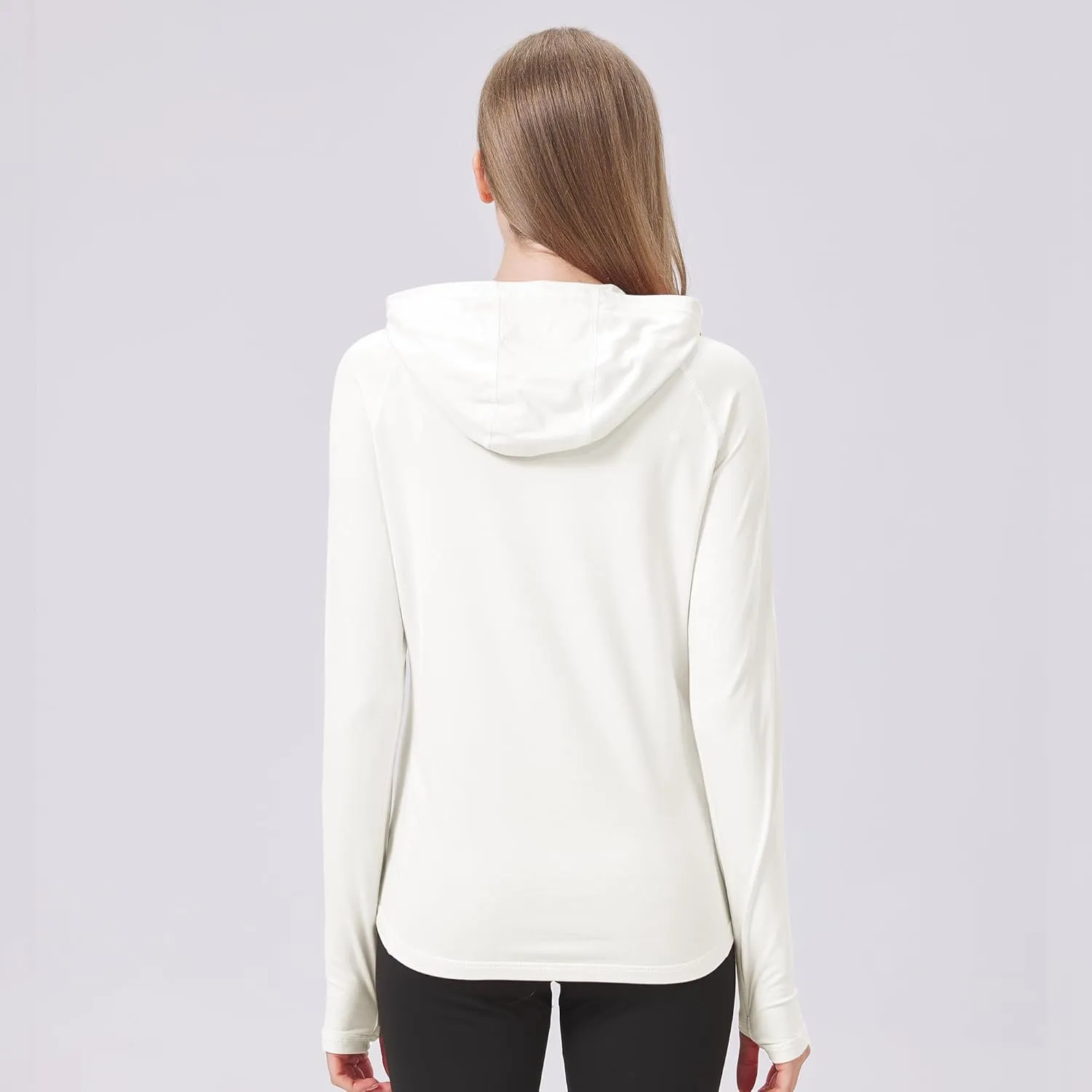 netdraw Women's Ultra-Soft Bamboo Viscose Hoodie UPF 50  Sun Protection Long Sleeve Shirt