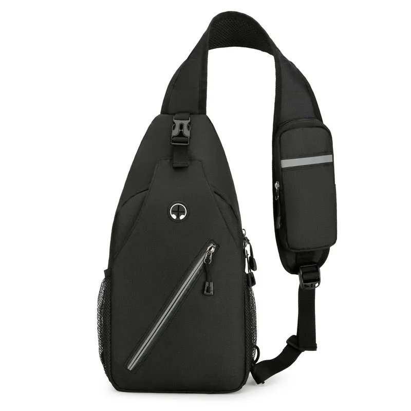 New Multifunctional Men's Shoulder Crossbody Bag, Female Hard-wearing Canvas Messenger Pouches