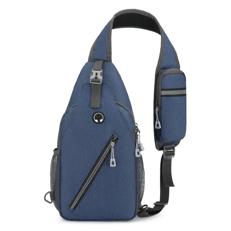 New Multifunctional Men's Shoulder Crossbody Bag, Female Hard-wearing Canvas Messenger Pouches