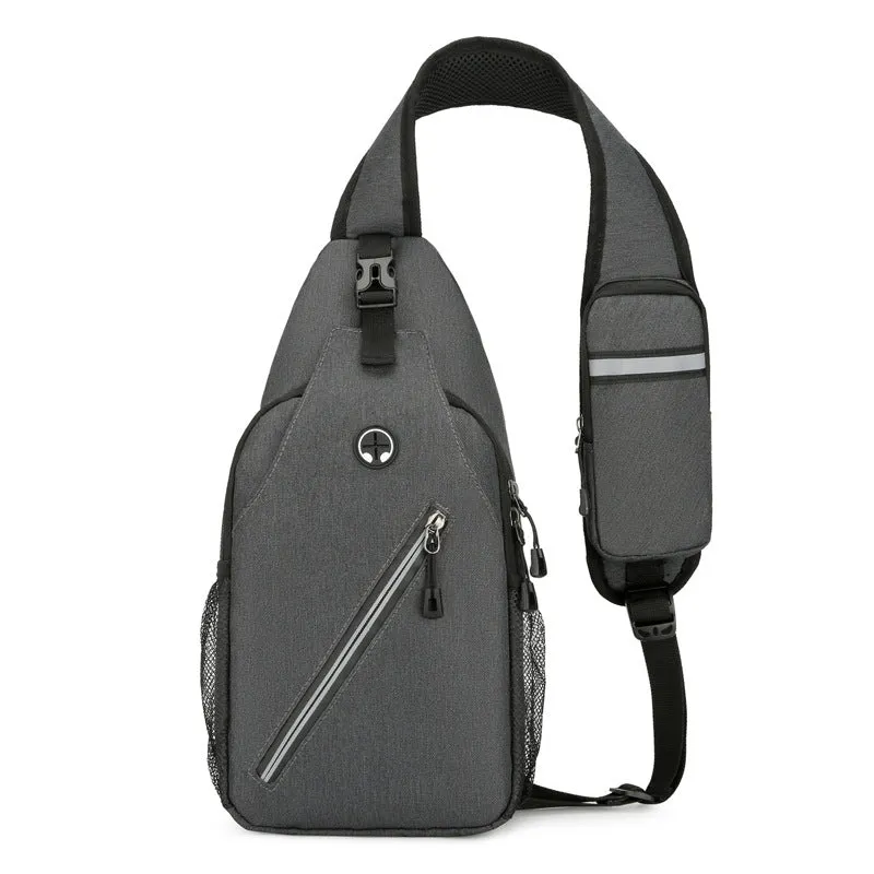 New Multifunctional Men's Shoulder Crossbody Bag, Female Hard-wearing Canvas Messenger Pouches