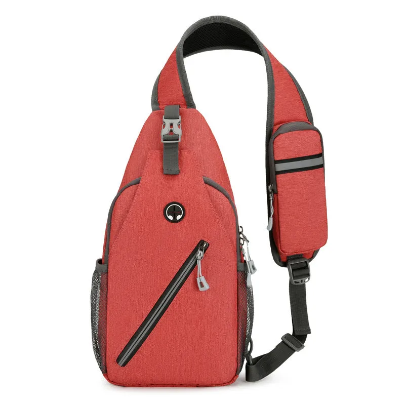 New Multifunctional Men's Shoulder Crossbody Bag, Female Hard-wearing Canvas Messenger Pouches