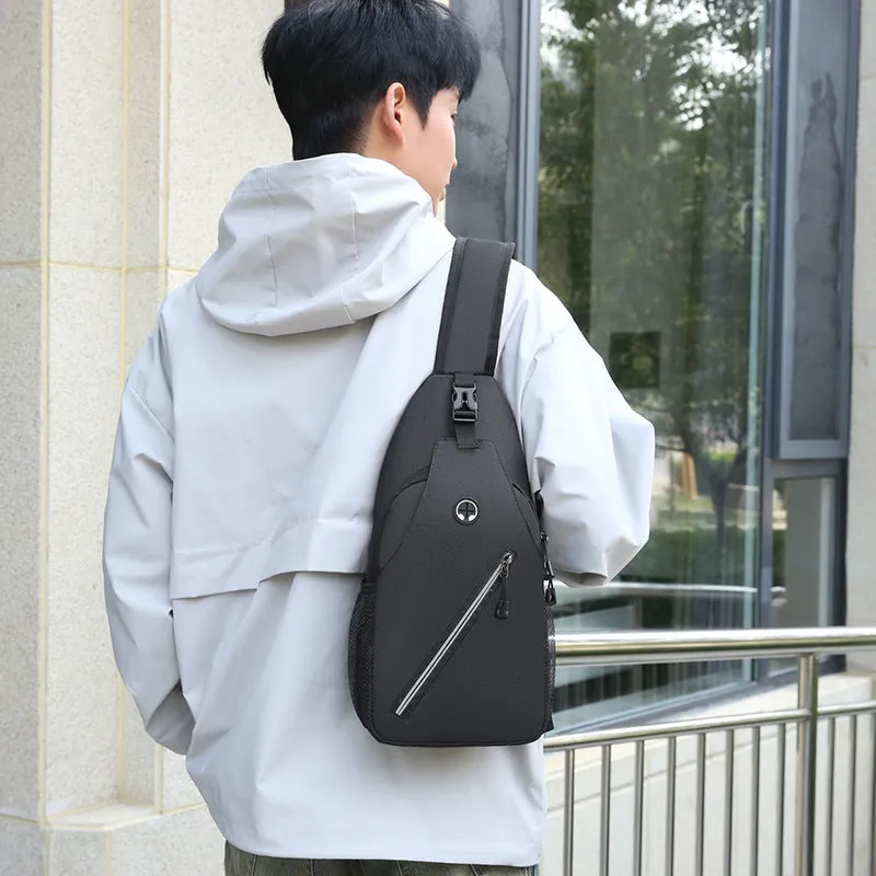 New Multifunctional Men's Shoulder Crossbody Bag, Female Hard-wearing Canvas Messenger Pouches