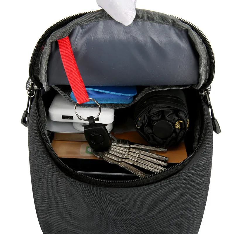 New Multifunctional Men's Shoulder Crossbody Bag, Female Hard-wearing Canvas Messenger Pouches