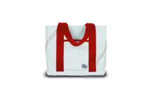 NEW SAILOR BAGS NEWPORT TOTE Mini Bag NAUTICAL RED WHITE Vegan SAIL NWT