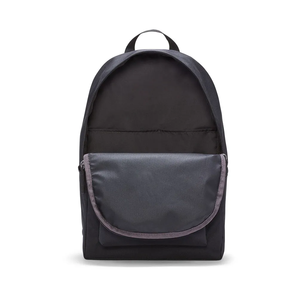 NIKE | HERITAGE 25 LITRE BACKPACK. BLACK/BLACK/WHITE