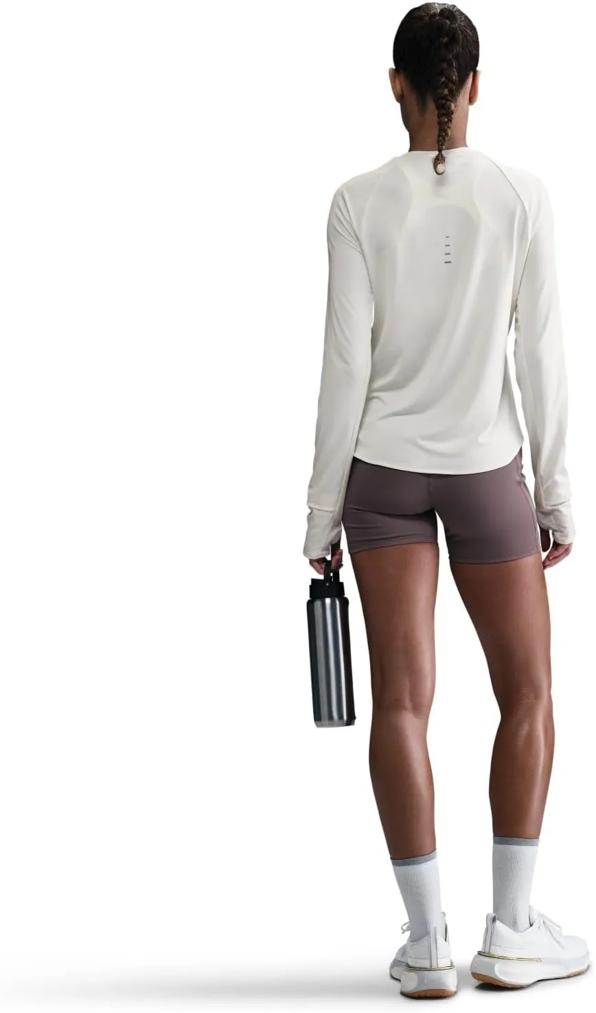 Nike Women's Swift Dri-fit Ultraviolet Long-Sleeve Crew-Neck Running Top