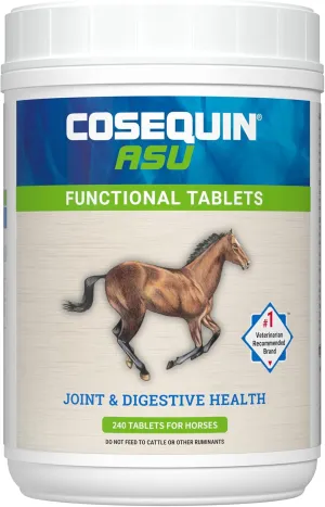 Nutramax Cosequin ASU Joint & Digestive Health Functional Tablets for Horses, 240 Tablets