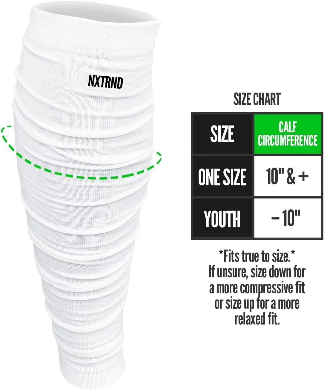 Nxtrnd Football Leg Sleeves, Calf Sleeves for Men & Boys, Sold as a Pair