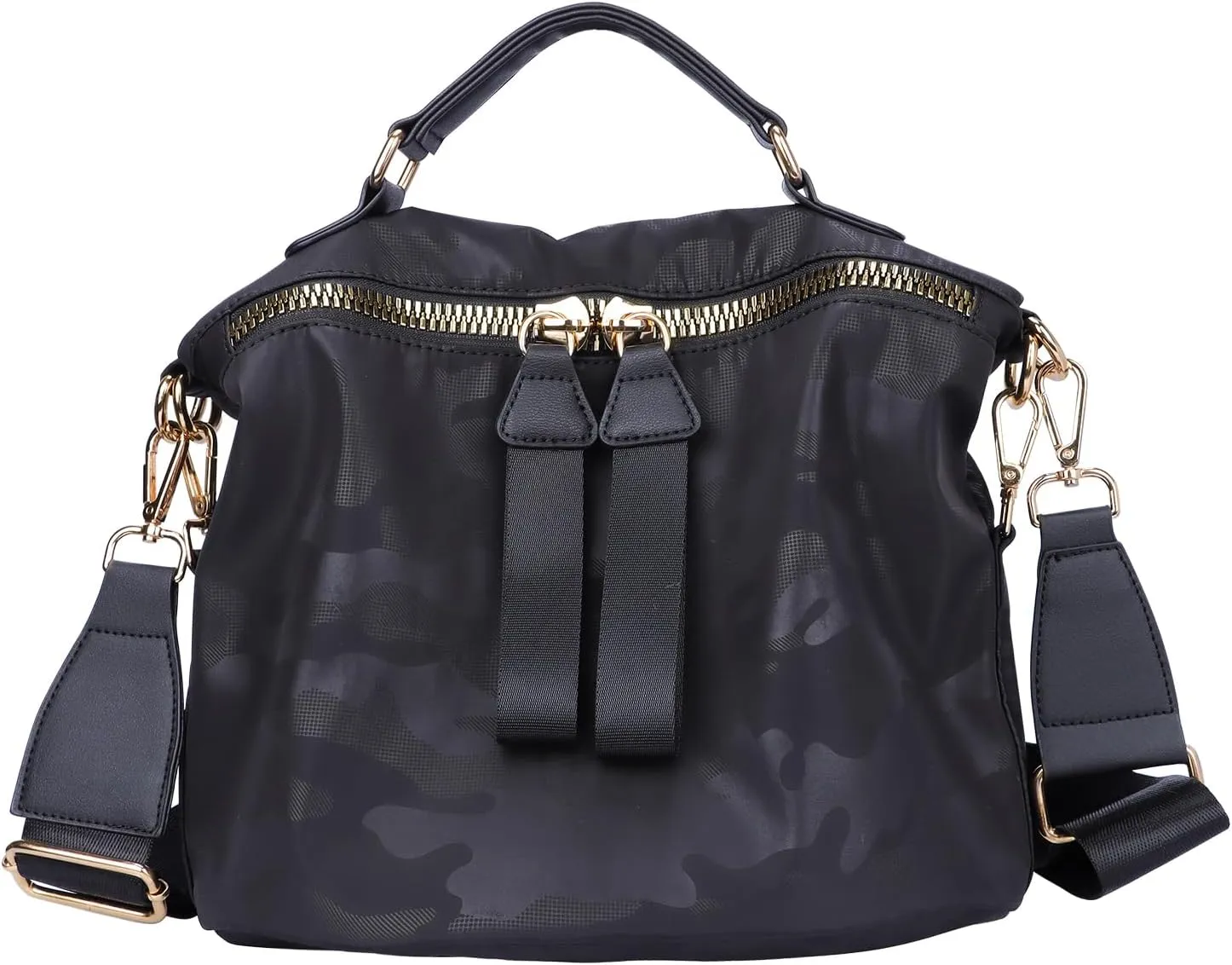 Nylon Crossbody Handbag for Women Anti-theft Purse Shopping Tote Bag Lightweight Shoulder Bag