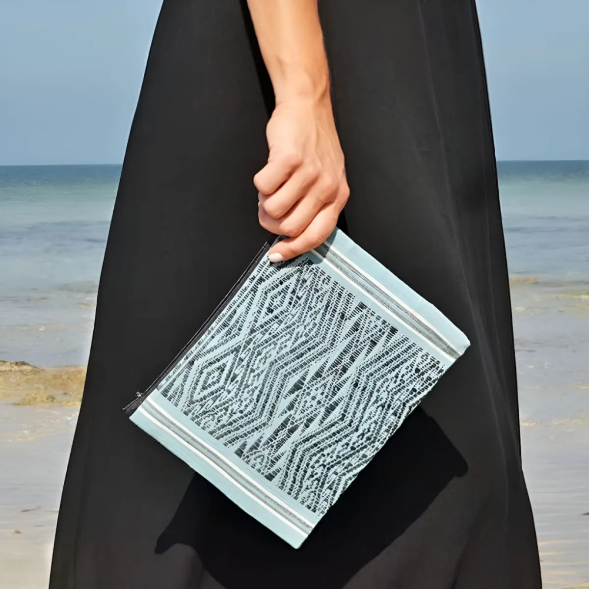 Ocean Tribal Mulberry Clutch