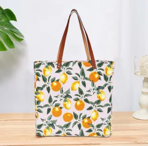 of 1) Digital Canvas Cotton Printed Shopping Bags Tote Trendy Stylish design (Pack