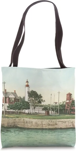 Old Point Comfort Light - Fort Monroe Tote Bag