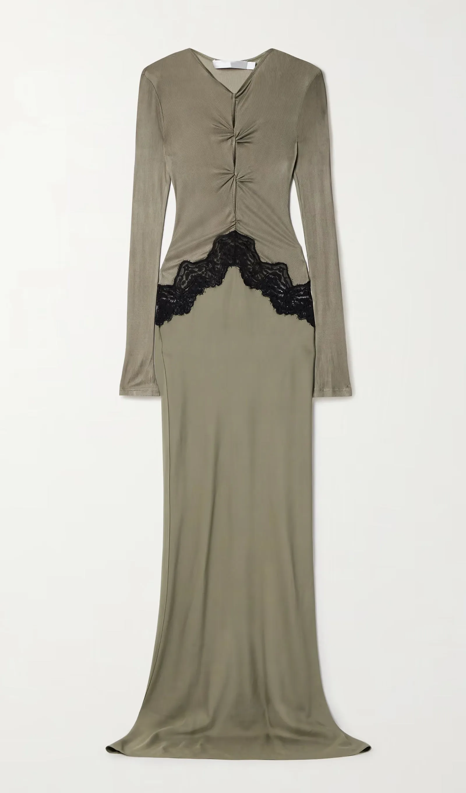 Open Twist Lace Maxi Dress