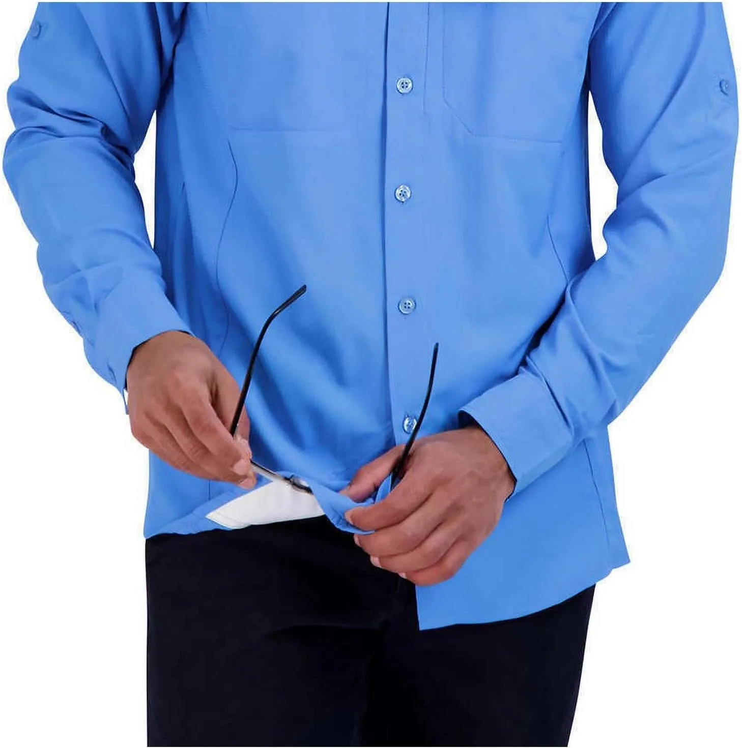 Pacific Trail Men's Performance Vented Button-Down Shirt