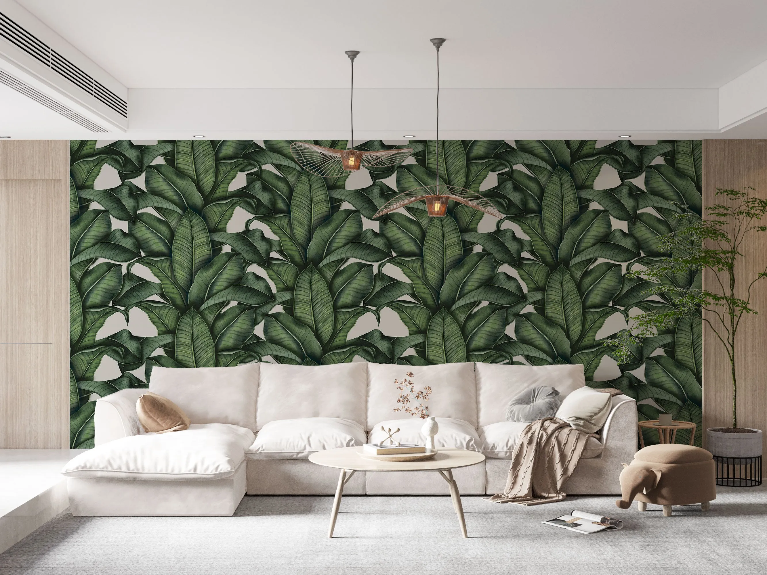 Palms wall mural WIV-831 - Bring Tropical Elegance to Your Space