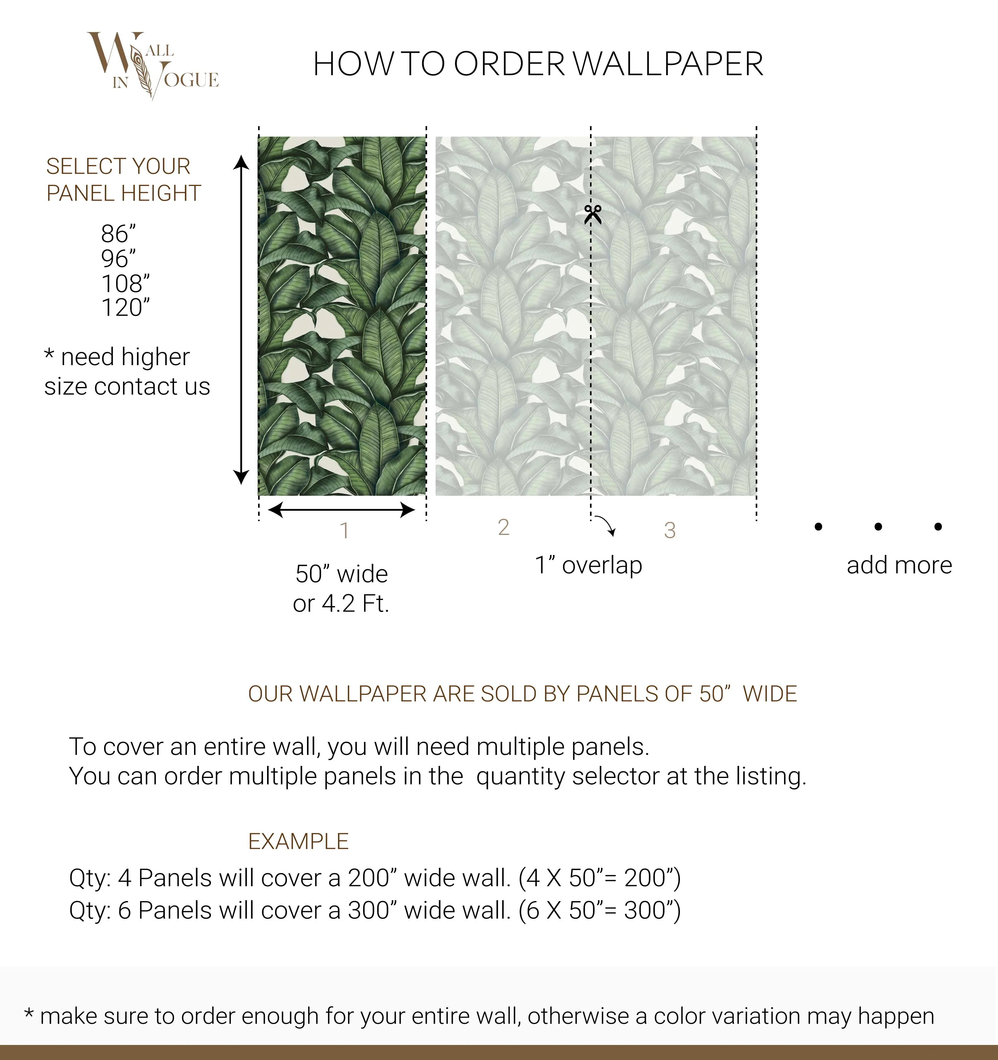 Palms wall mural WIV-831 - Bring Tropical Elegance to Your Space