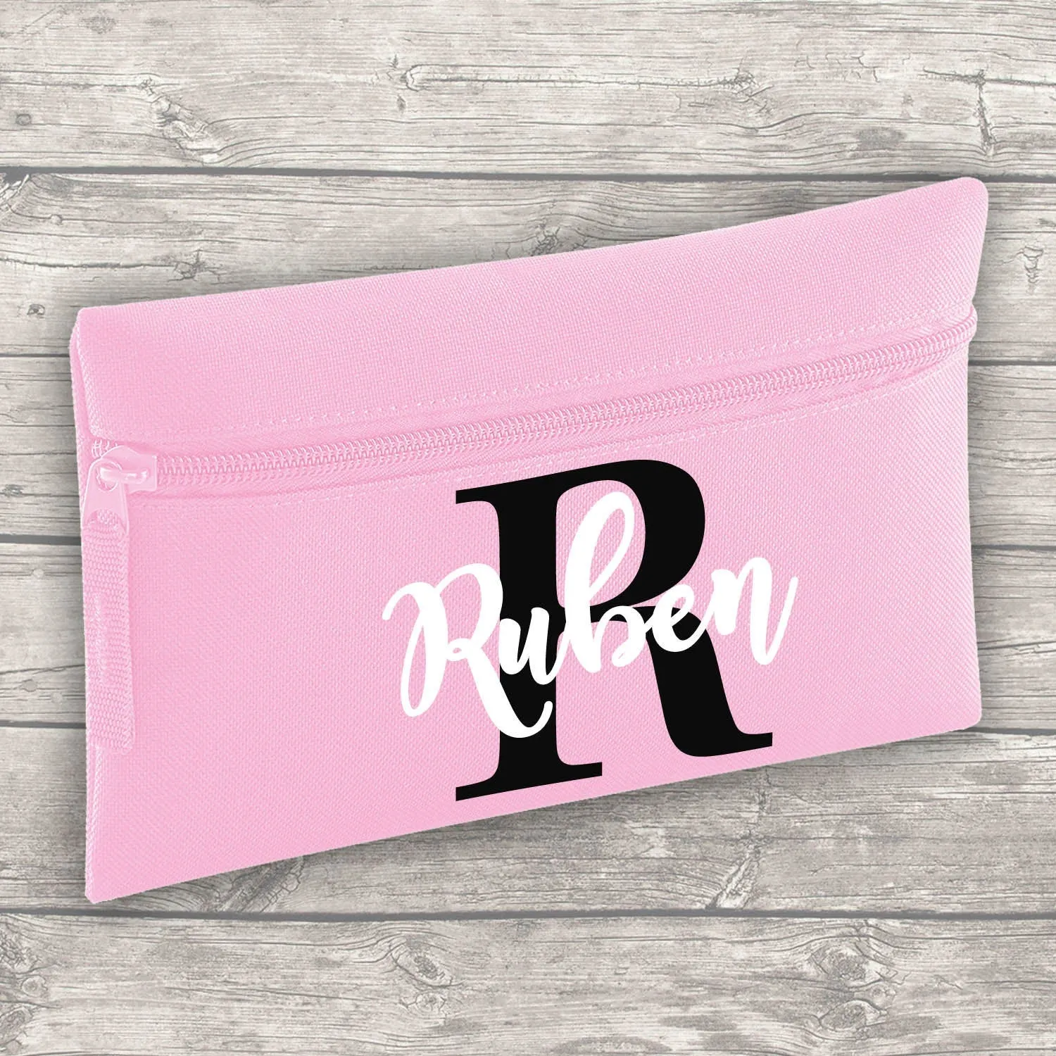 Personalised Backpack Kids 18 12 or 9 Litre Boys Girls Initial Name Lunch Bag Water Bottle Pencil Case School PE Bag Back To School Pink